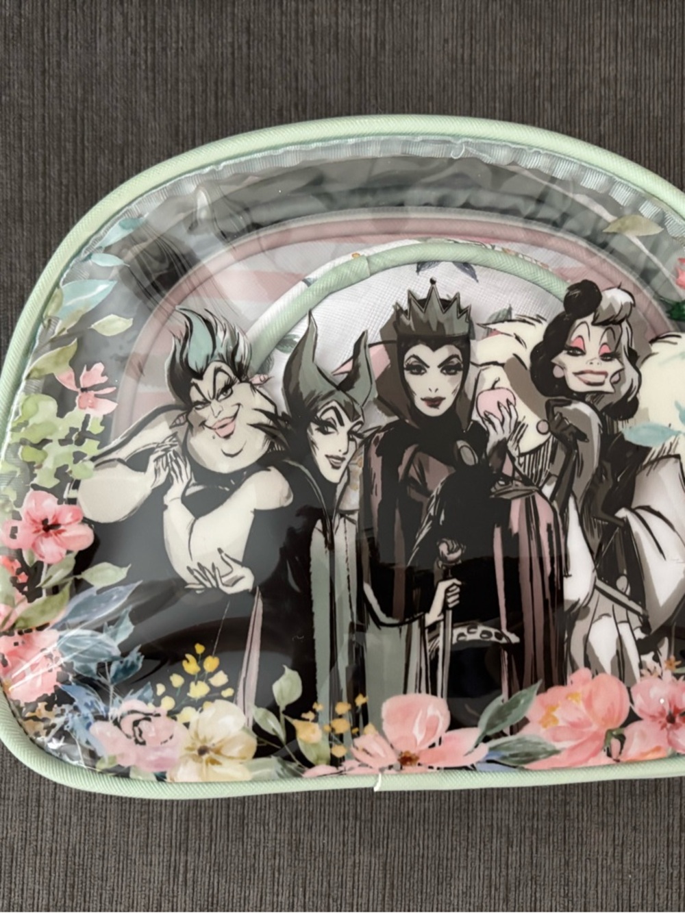 Disney Villians cosmetic bags set of three. New with tags.